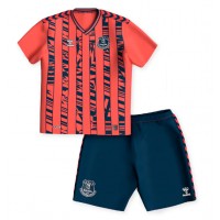 Camisa de Futebol Everton Amadou Onana #8 Equipamento Secundário Infantil 2023-24 Manga Curta (+ Calças curtas)